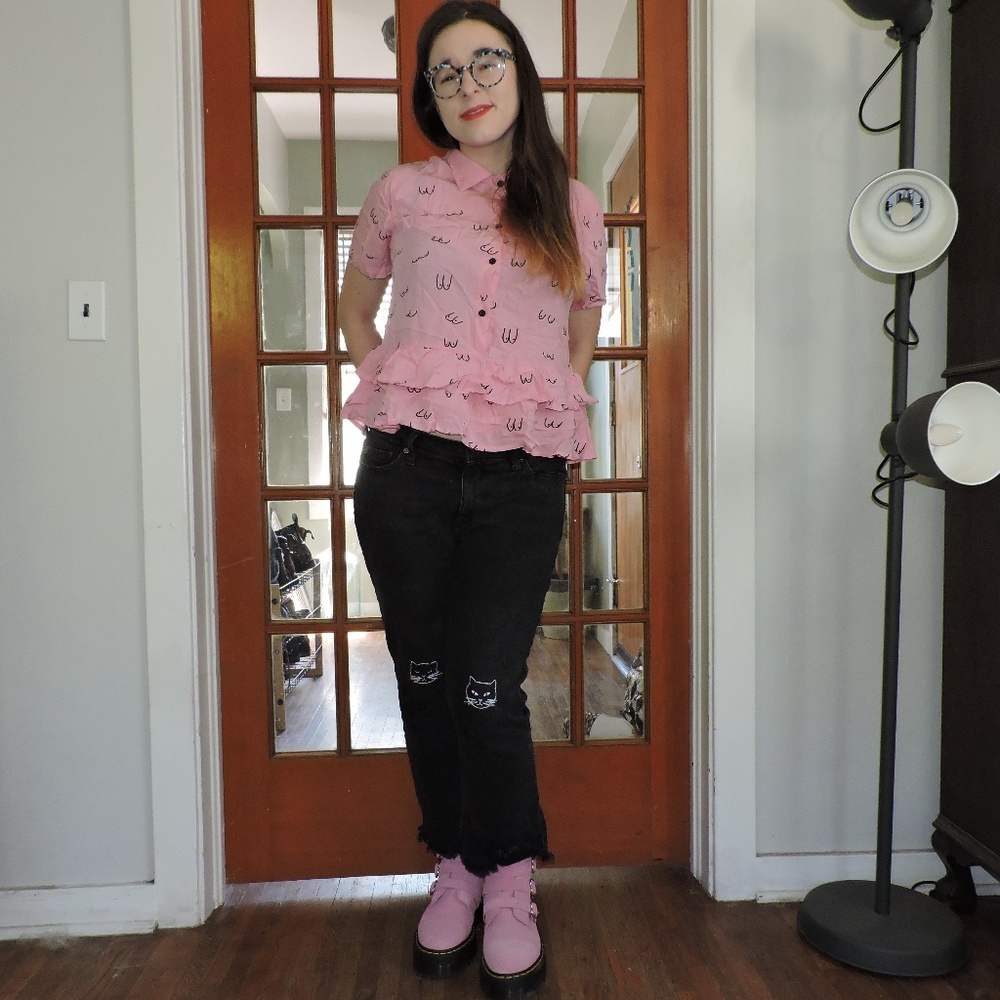 Lazy Oaf Boob Ruffle Shirt